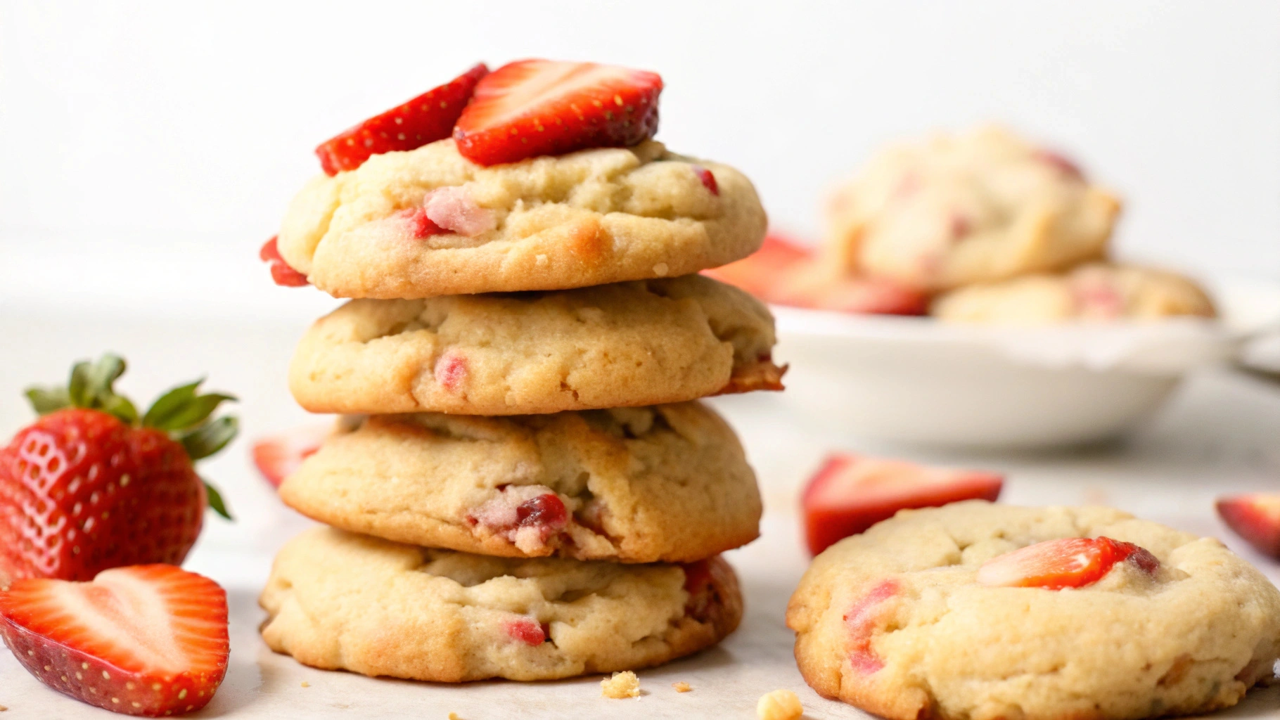 Strawberry Cheesecake Cookies