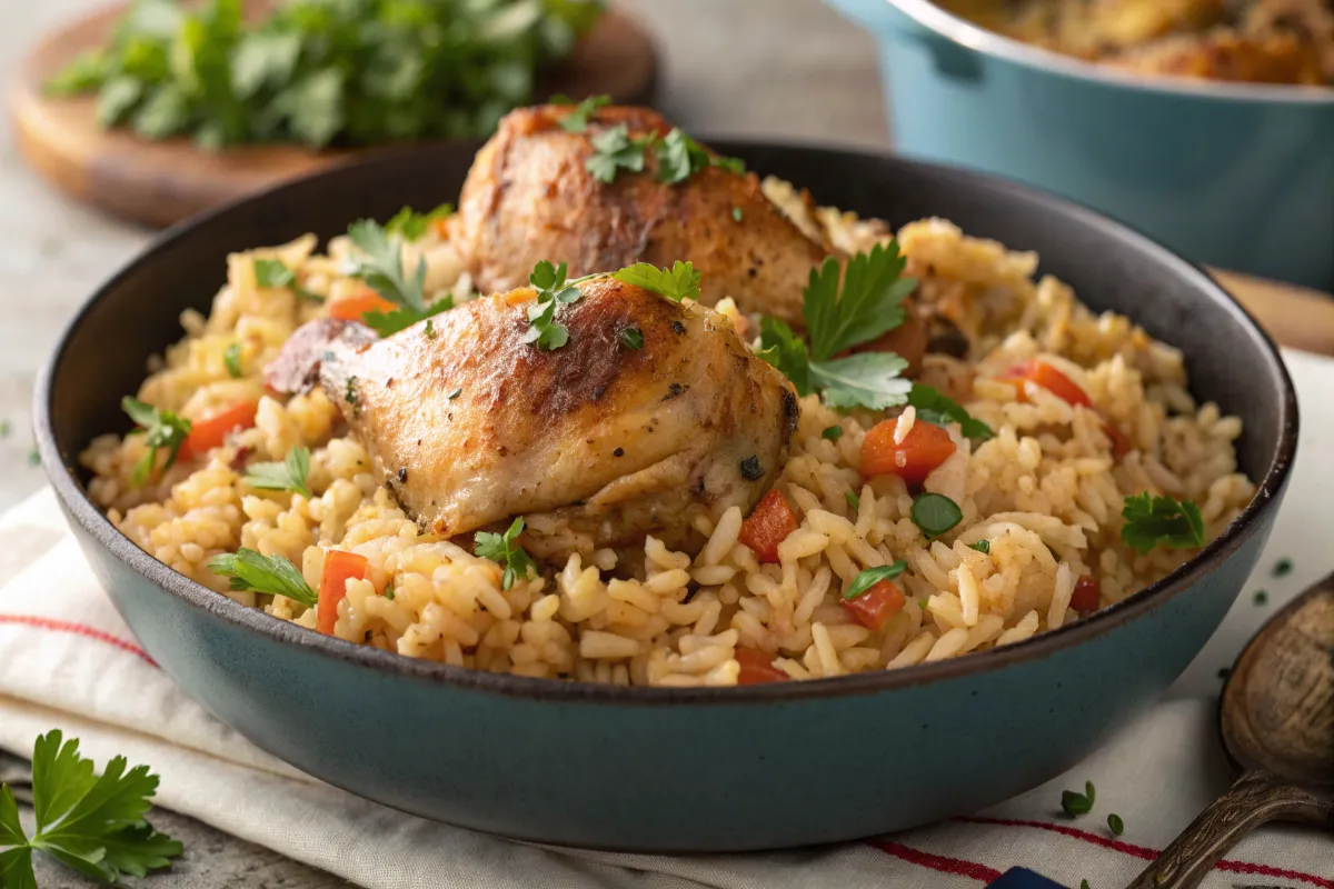 One-pot chicken and rice recipe