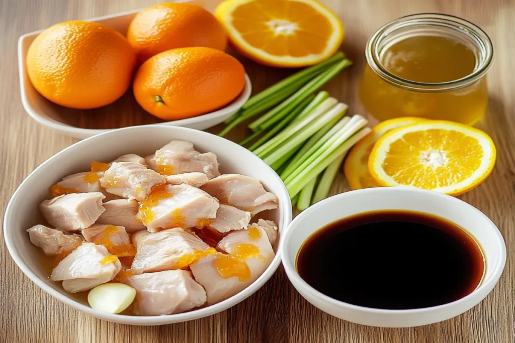 ingredients for crockpot orange chicken recipe