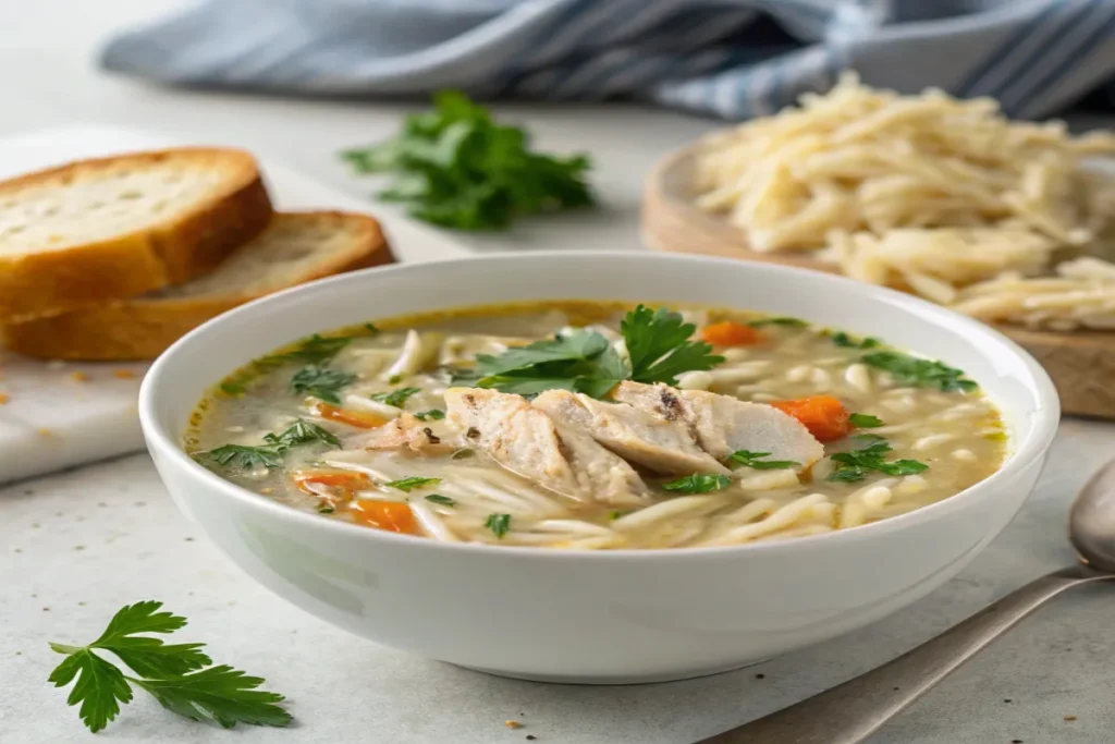 Creamy variation of rotisserie chicken soup recipe