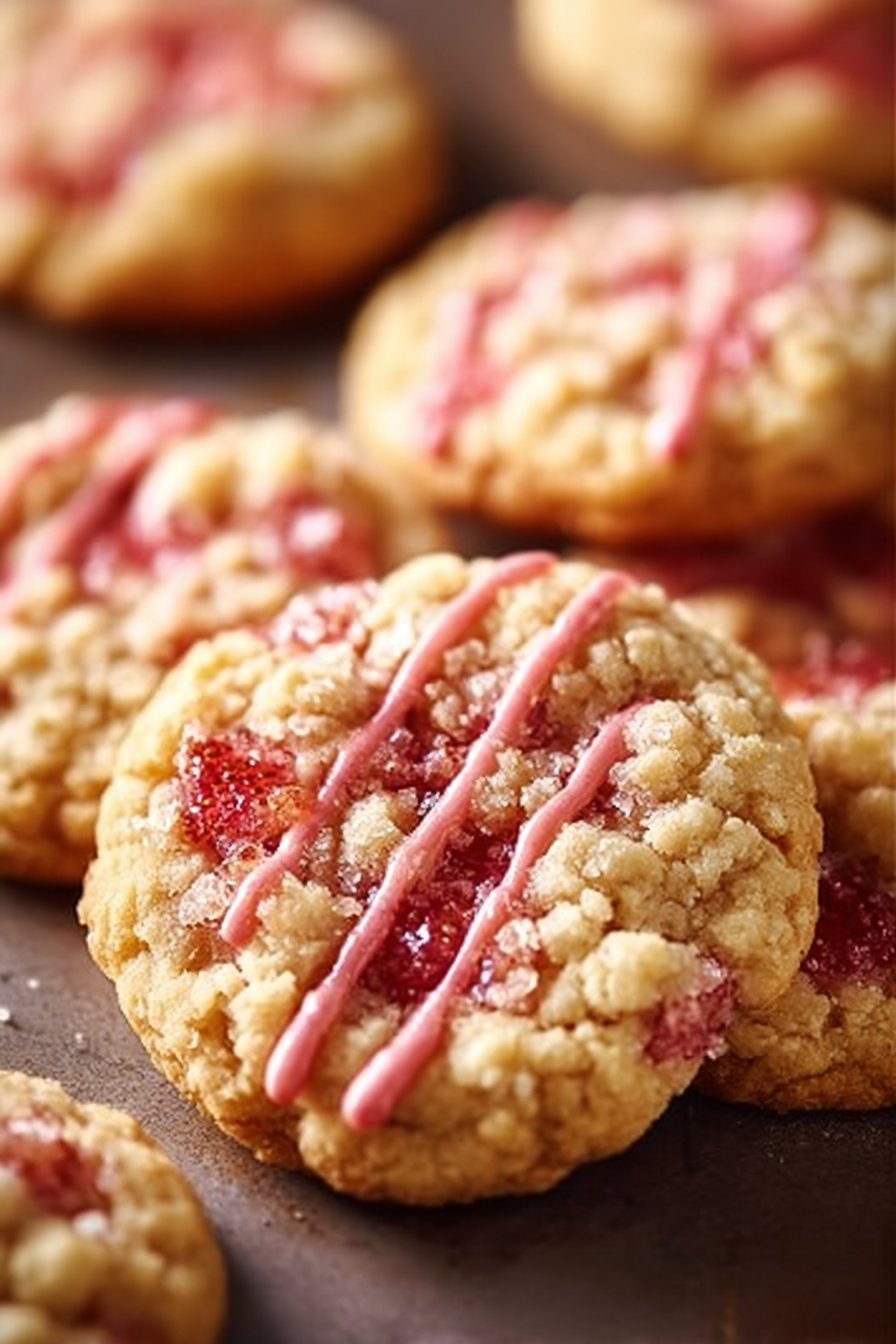 Strawberry Crunch Cookies