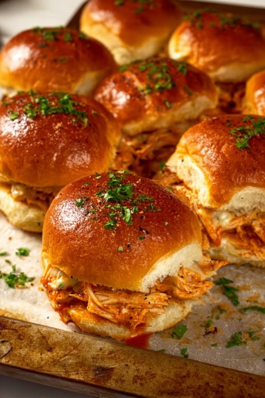 Spicy Buffalo Chicken Sliders