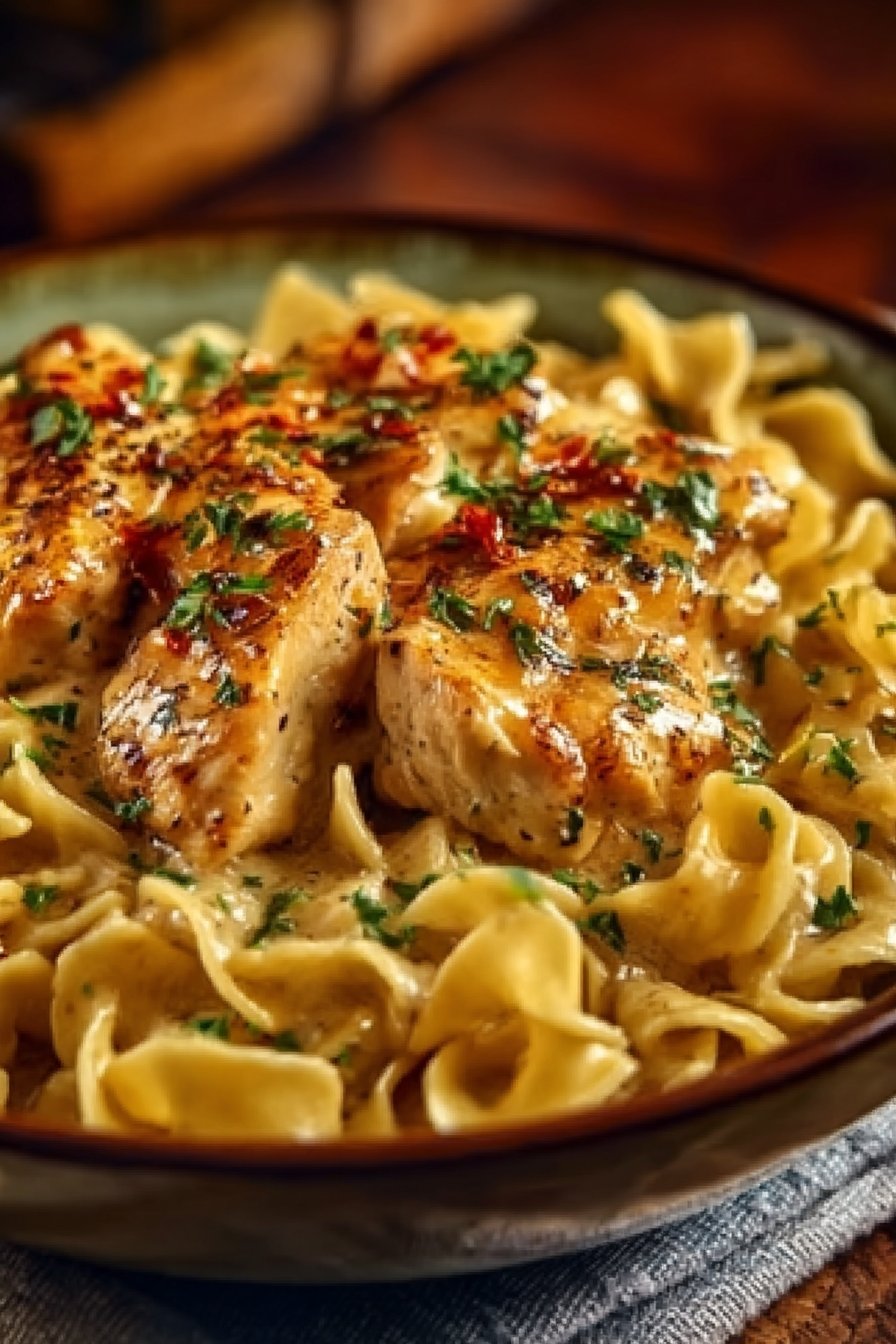 Chicken with Buttered Noodles