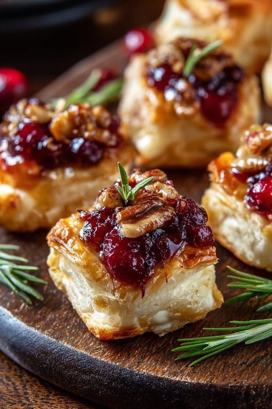 Baked Cranberry Brie Bites