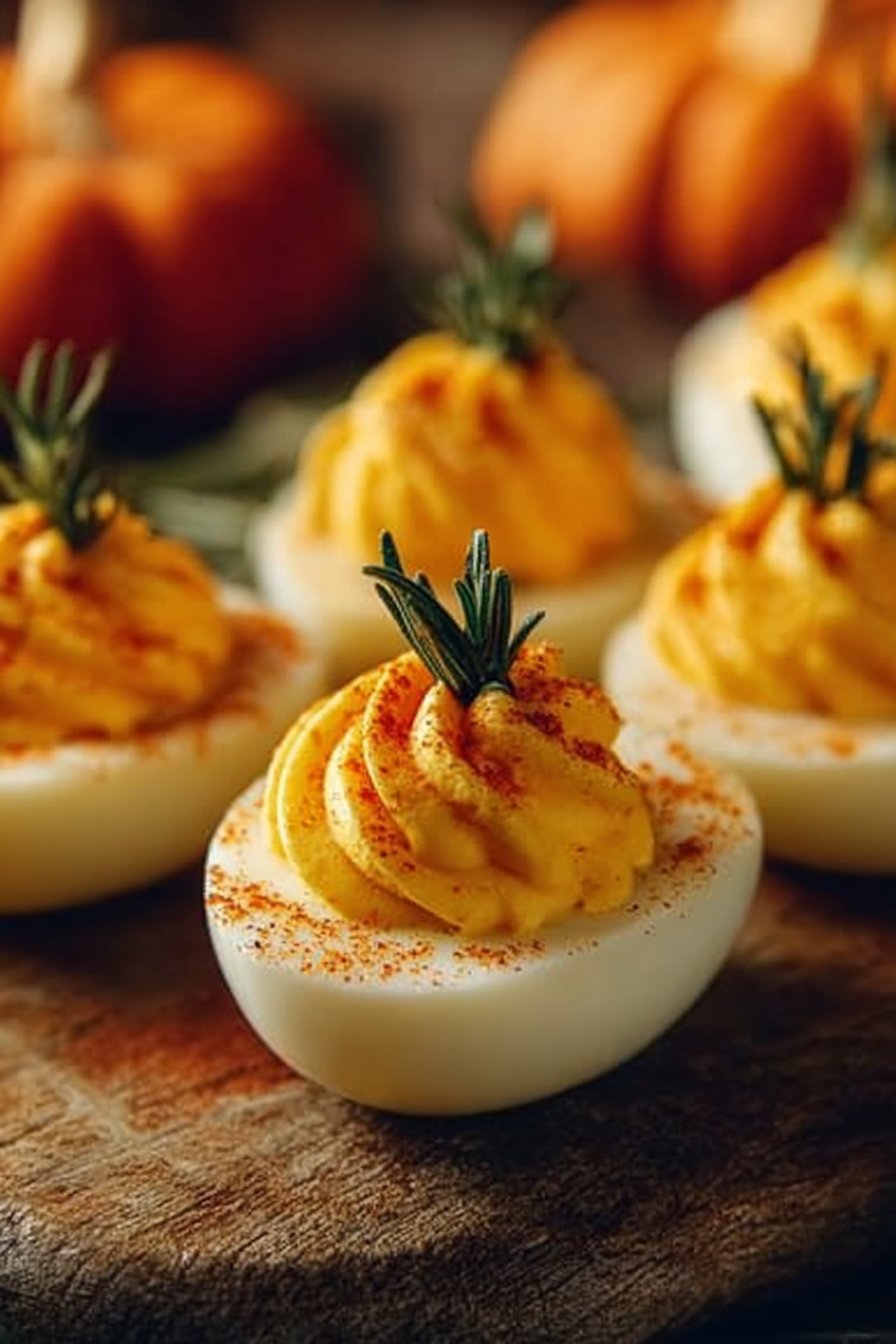 Pumpkin Patch Deviled Eggs