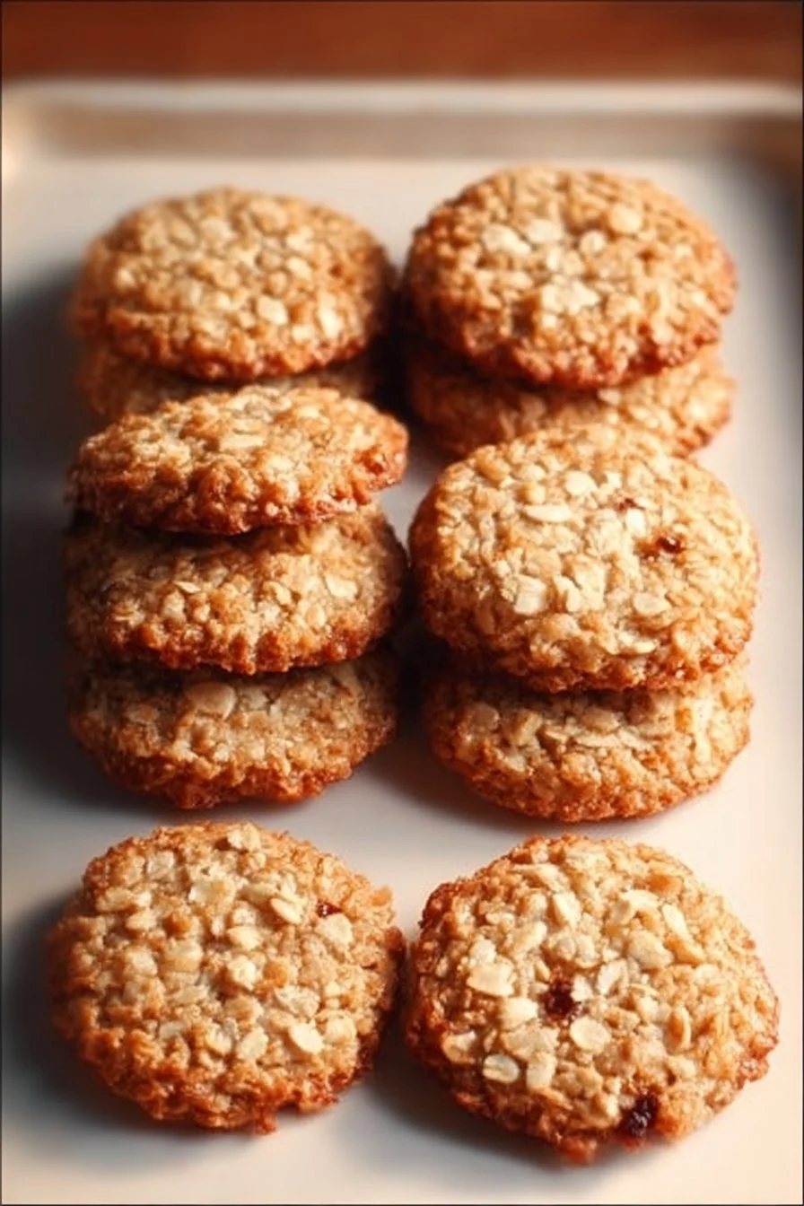 Delicious low sugar applesauce oatmeal cookies on a plate
