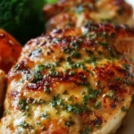 Melt in your mouth chicken dish served on a plate with herbs and spices