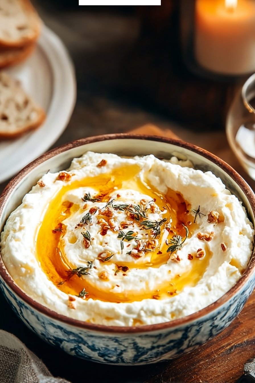 Delicious Ricotta Dip with Hot Honey