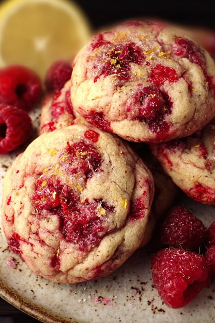 Lemon Raspberry Cookies