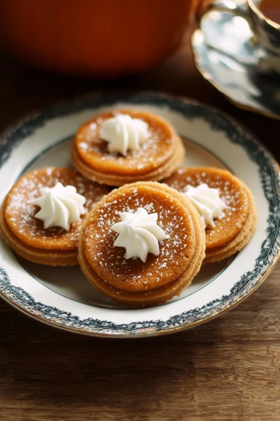 Delicious pumpkin pie cookies with spices and a festive touch
