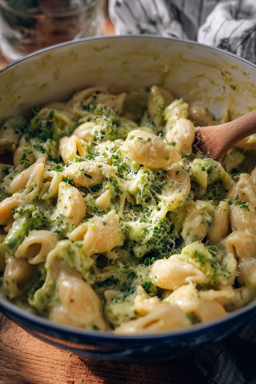 One Pot Healthy Broccoli Mac and Cheese