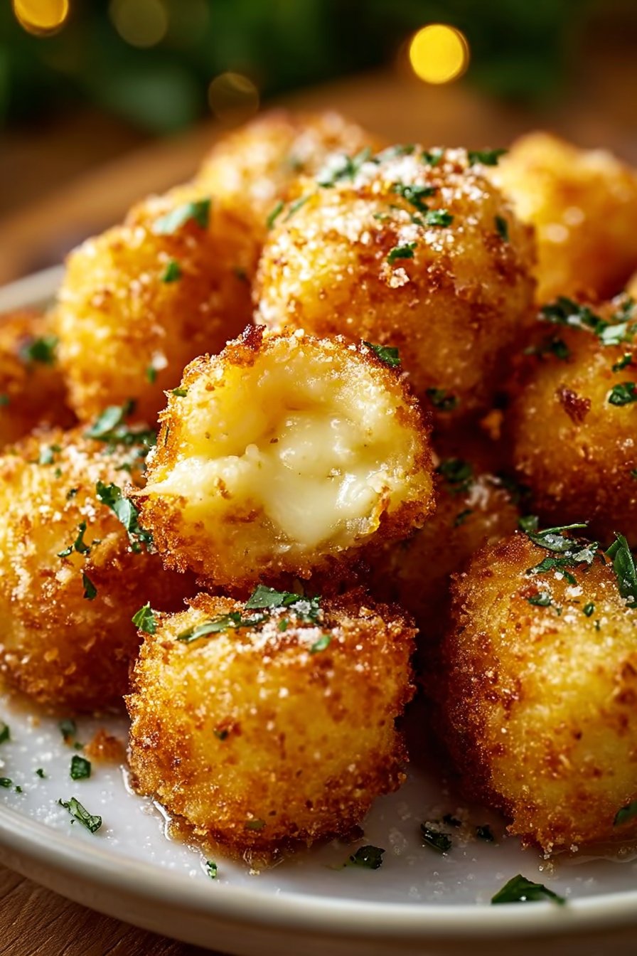 Cheesy Parmesan Mozzarella Bites
