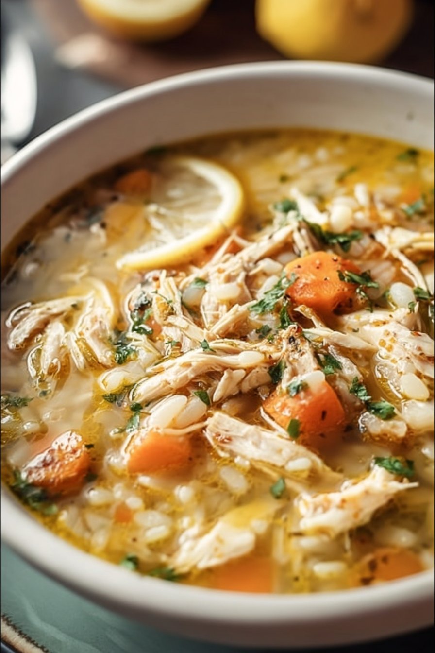 Greek Lemon Chicken Soup