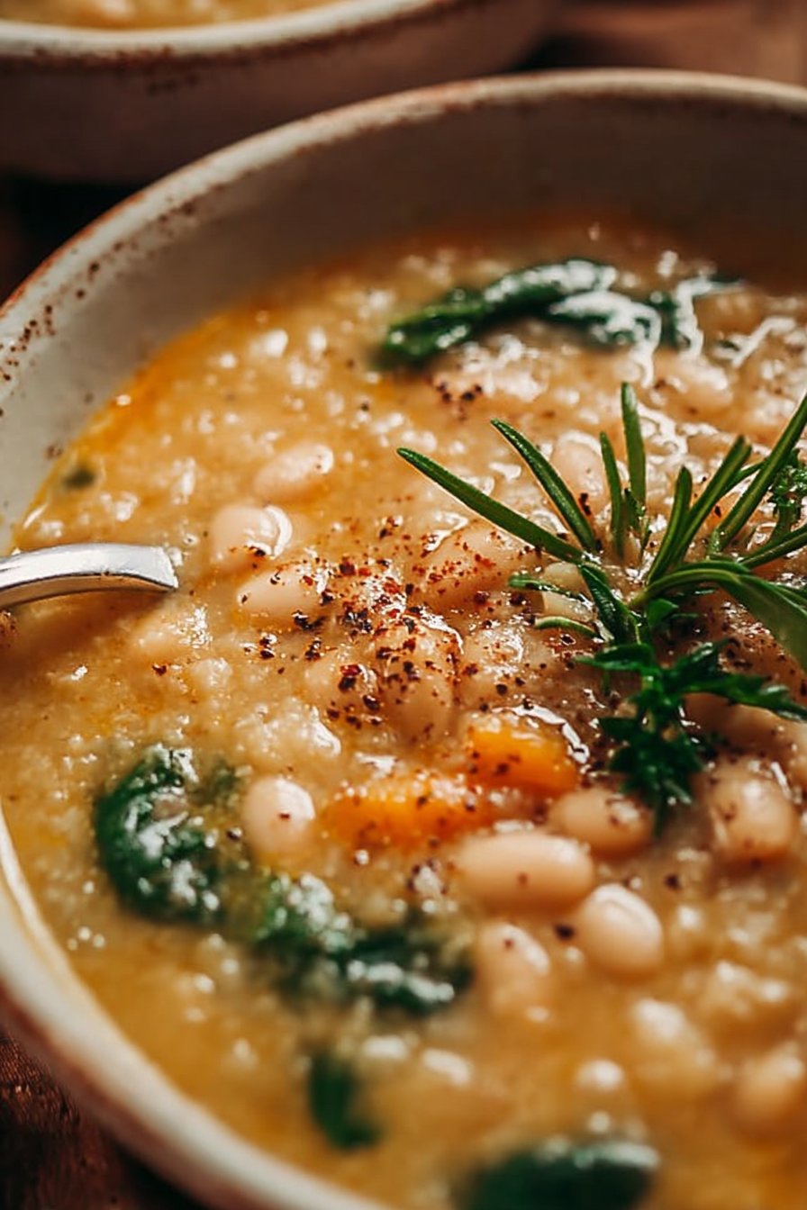 Creamy Vegan White Bean Soup