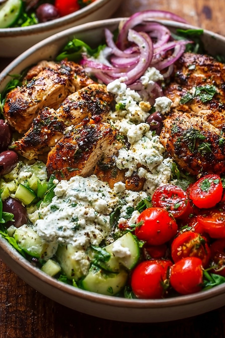 Greek Chicken Bowls
