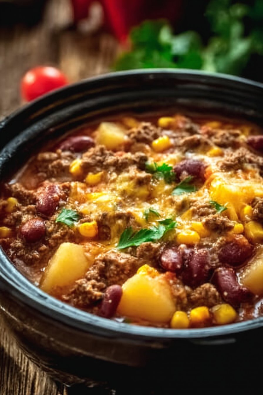 Slow Cooker Cowboy Casserole