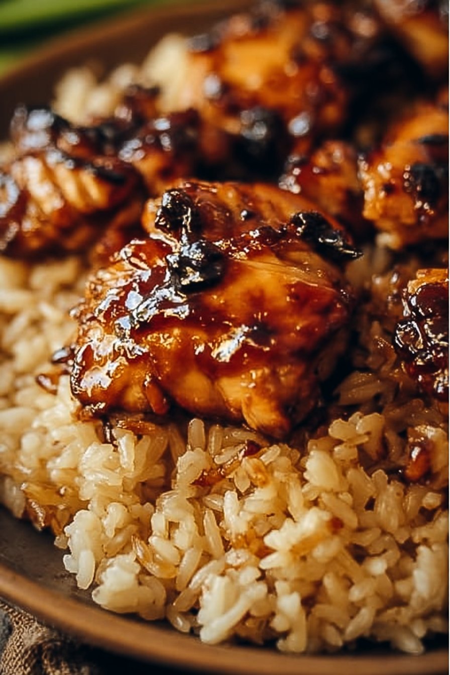 Honey BBQ Chicken Rice