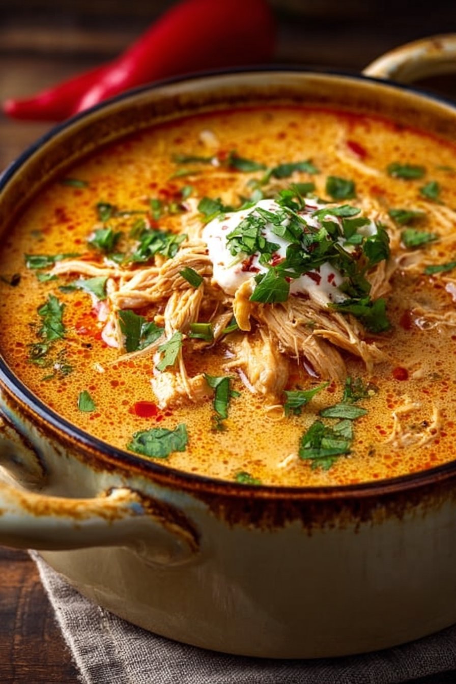 Creamy Chicken Enchilada Soup