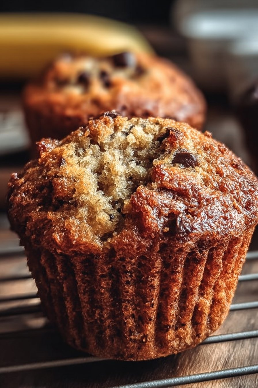 Moist Banana Bread Muffins