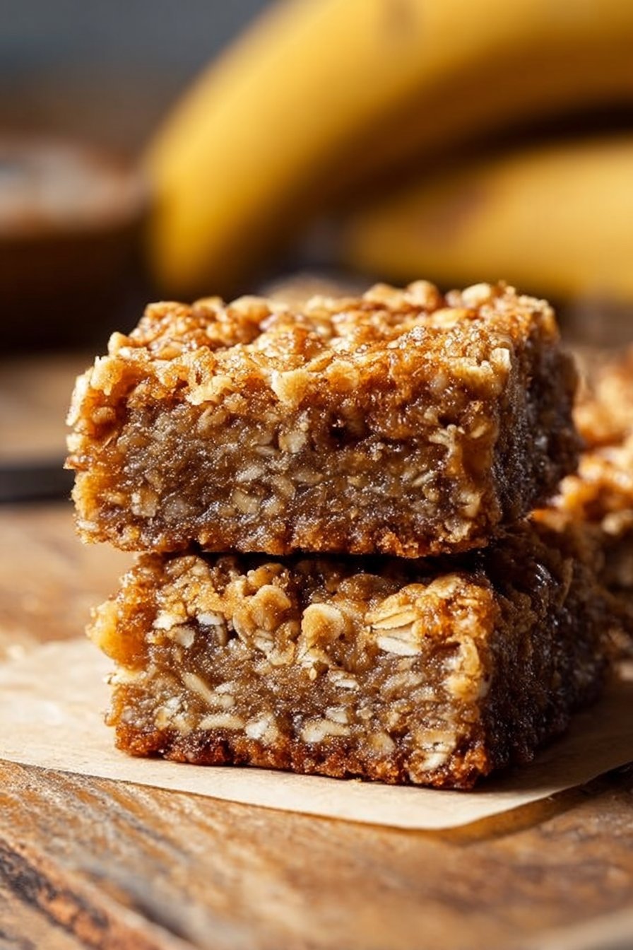 Banana Oatmeal Bars