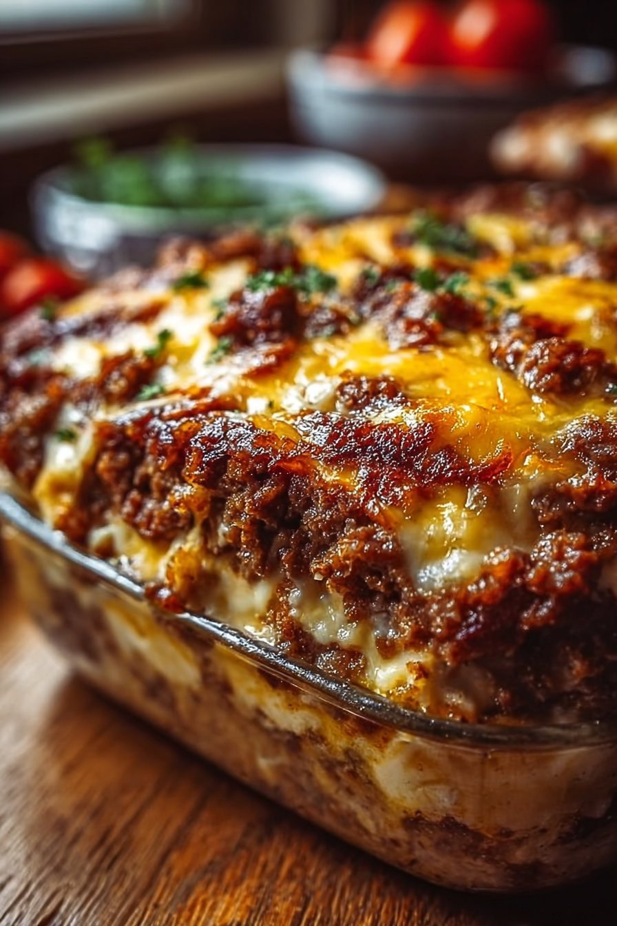 Cheesy Meatloaf Casserole