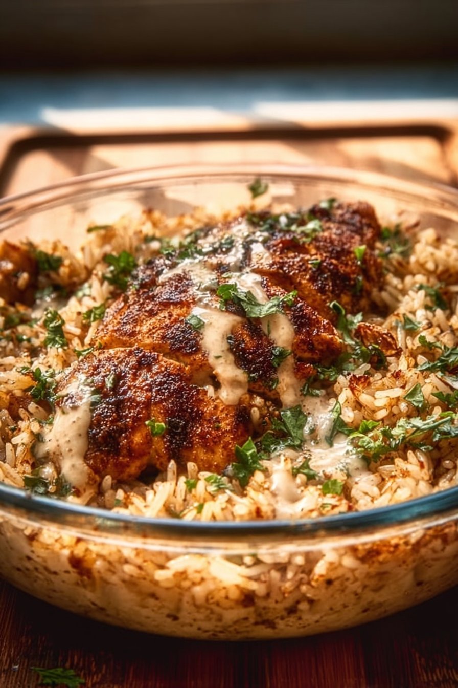 Creamy Cajun Chicken and Rice Bowls
