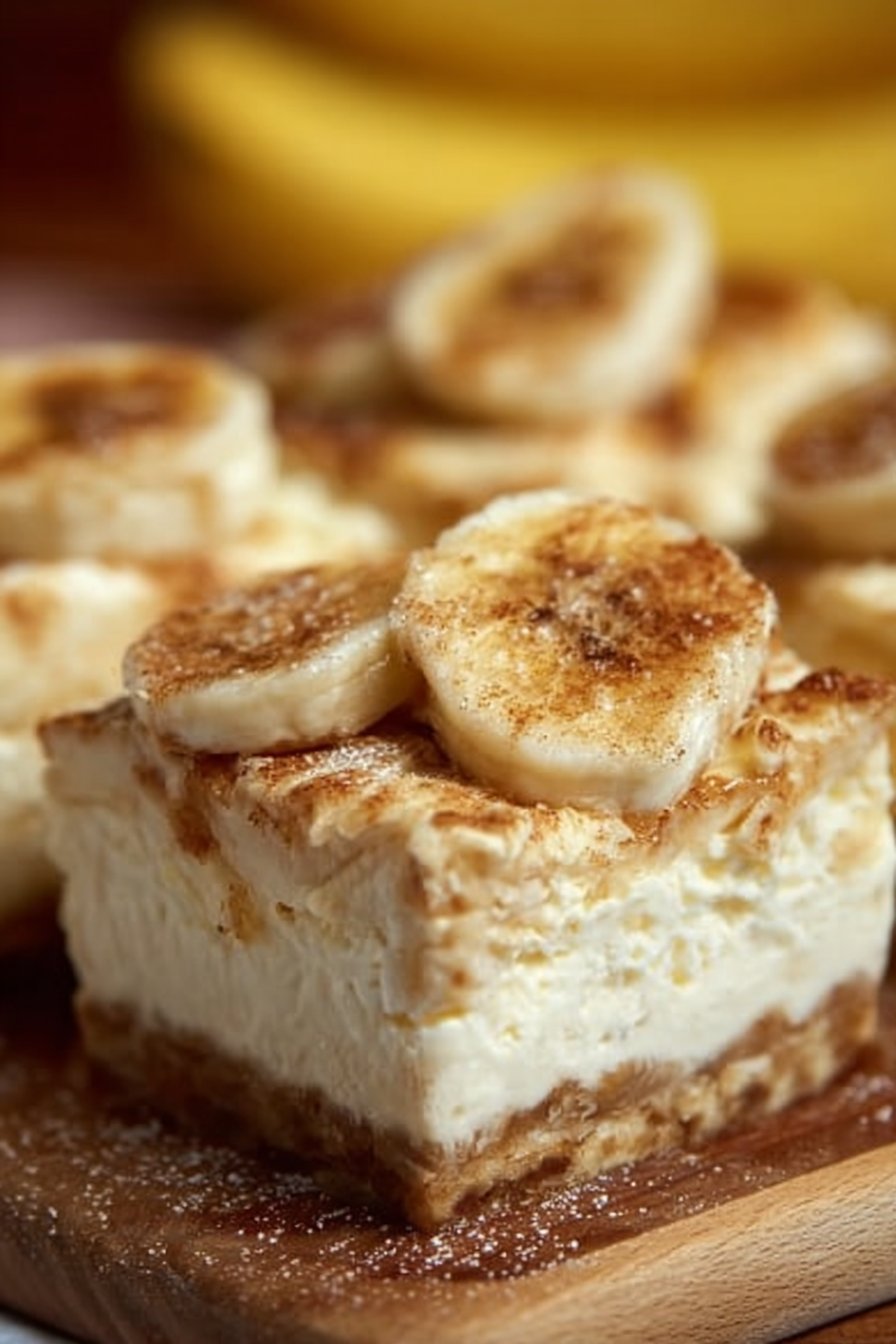 Banana Pudding Cheesecake Squares