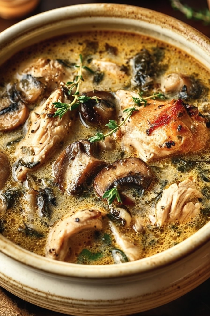 Rotisserie Chicken Mushroom Soup