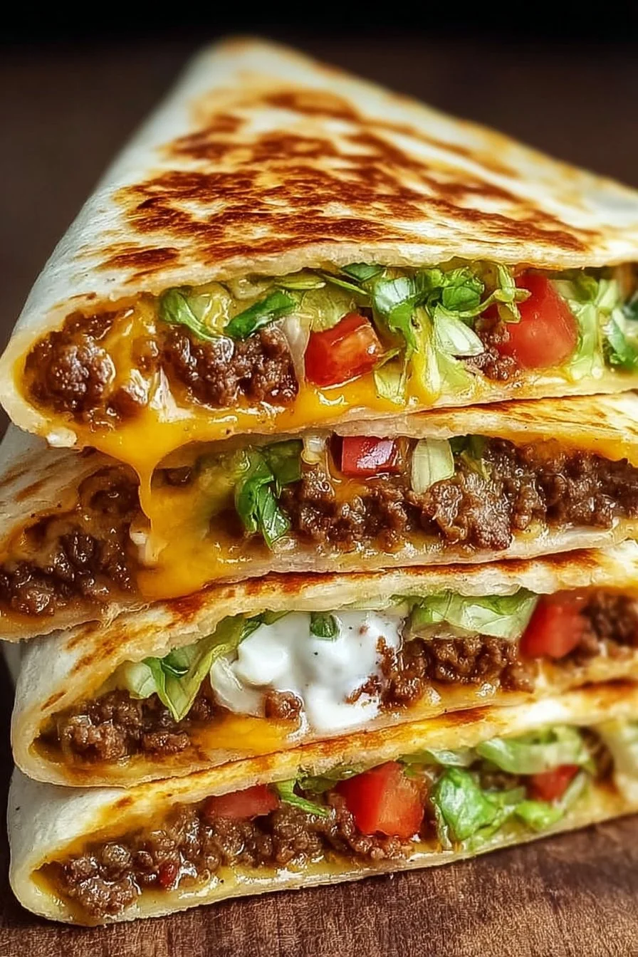 Delicious Keto Crunchwraps ready to serve, perfect for a low-carb meal