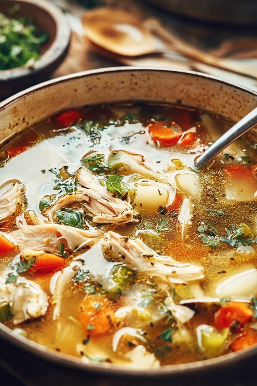 Easy and Healthy Homemade Chicken Soup