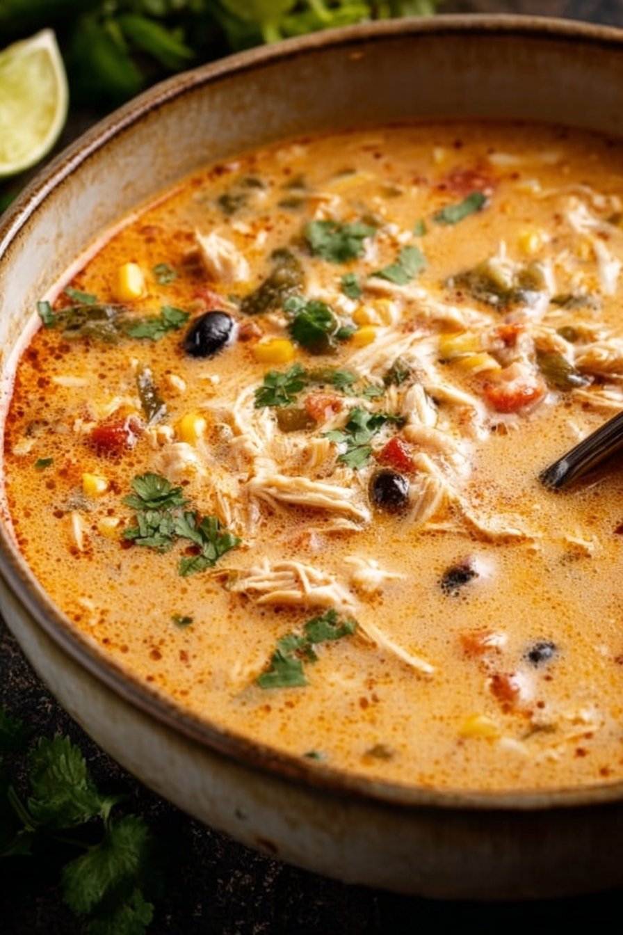 Creamy Chicken Tortilla Soup