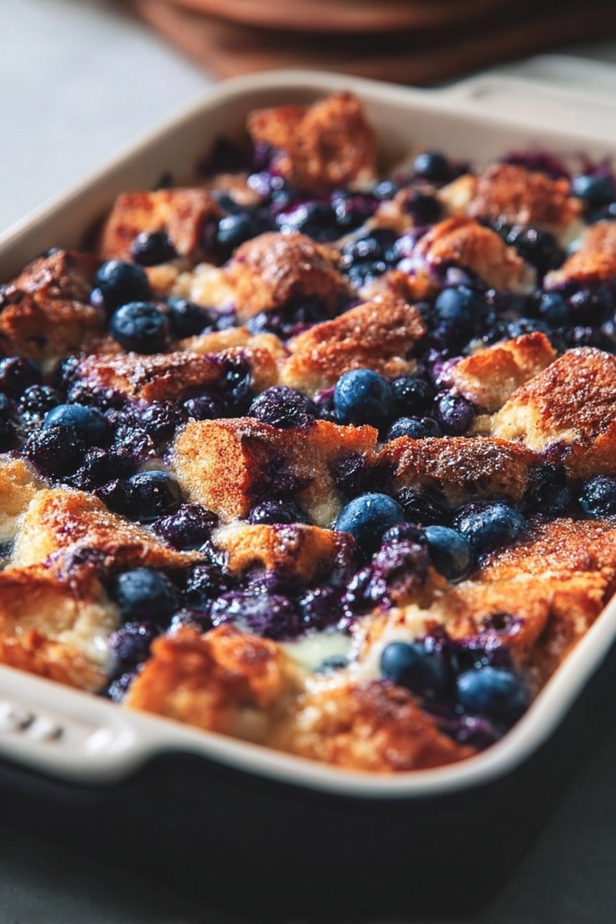 Quick Blueberry French Toast Casserole