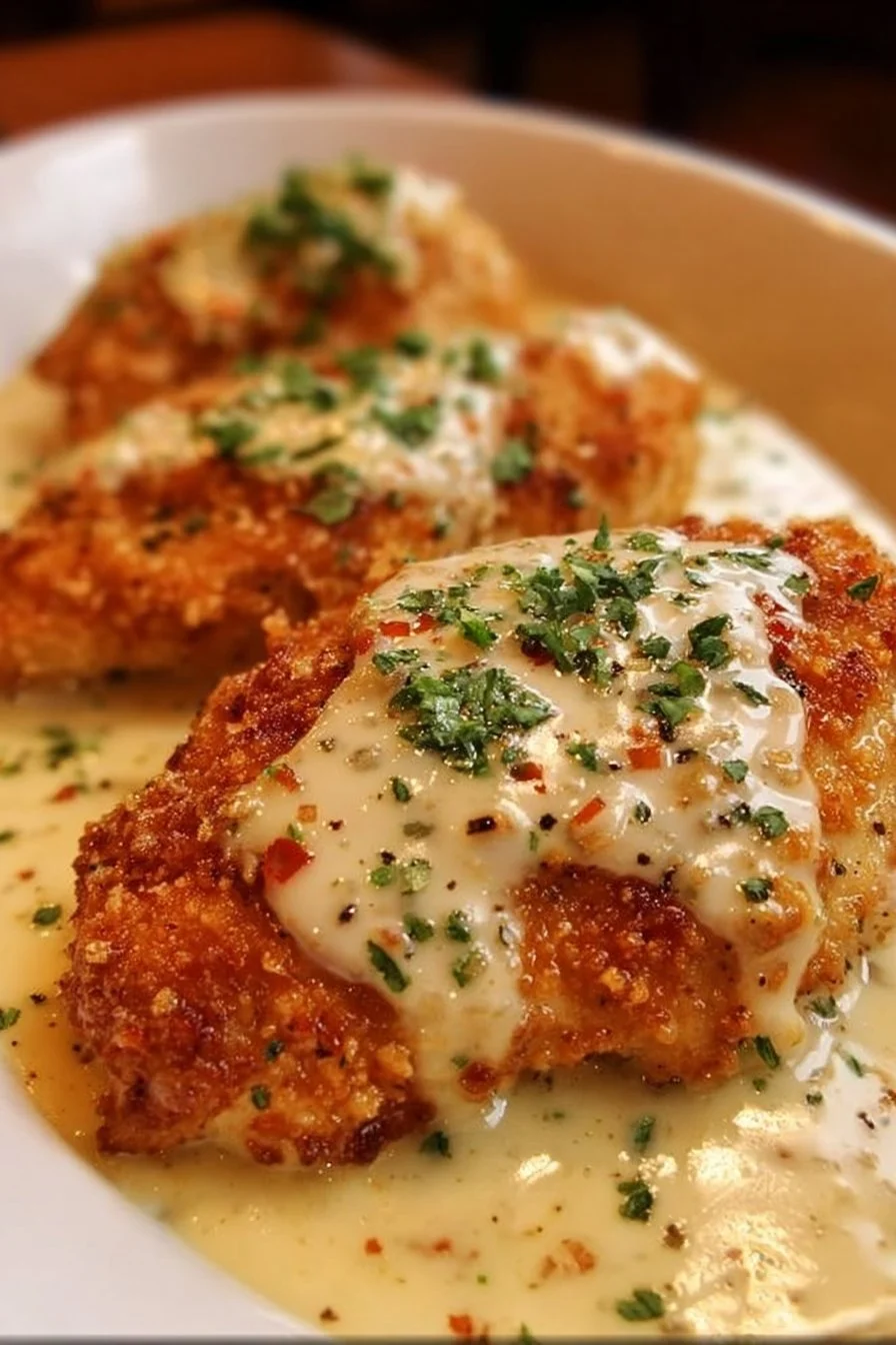 Delicious Longhorn Steakhouse Parmesan Chicken served with sides