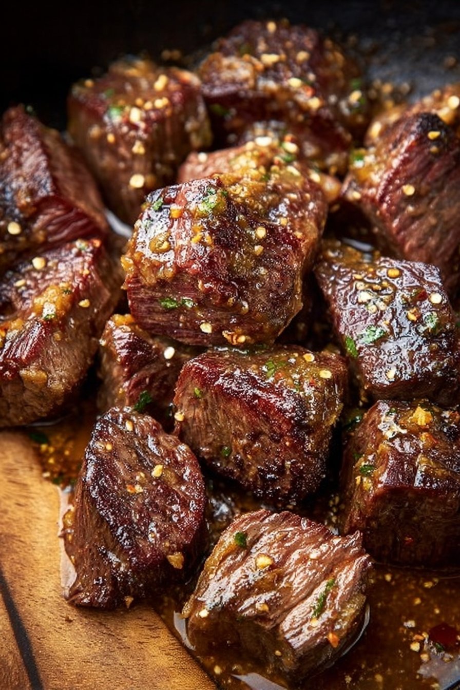 Cowboy Butter Steak Bites