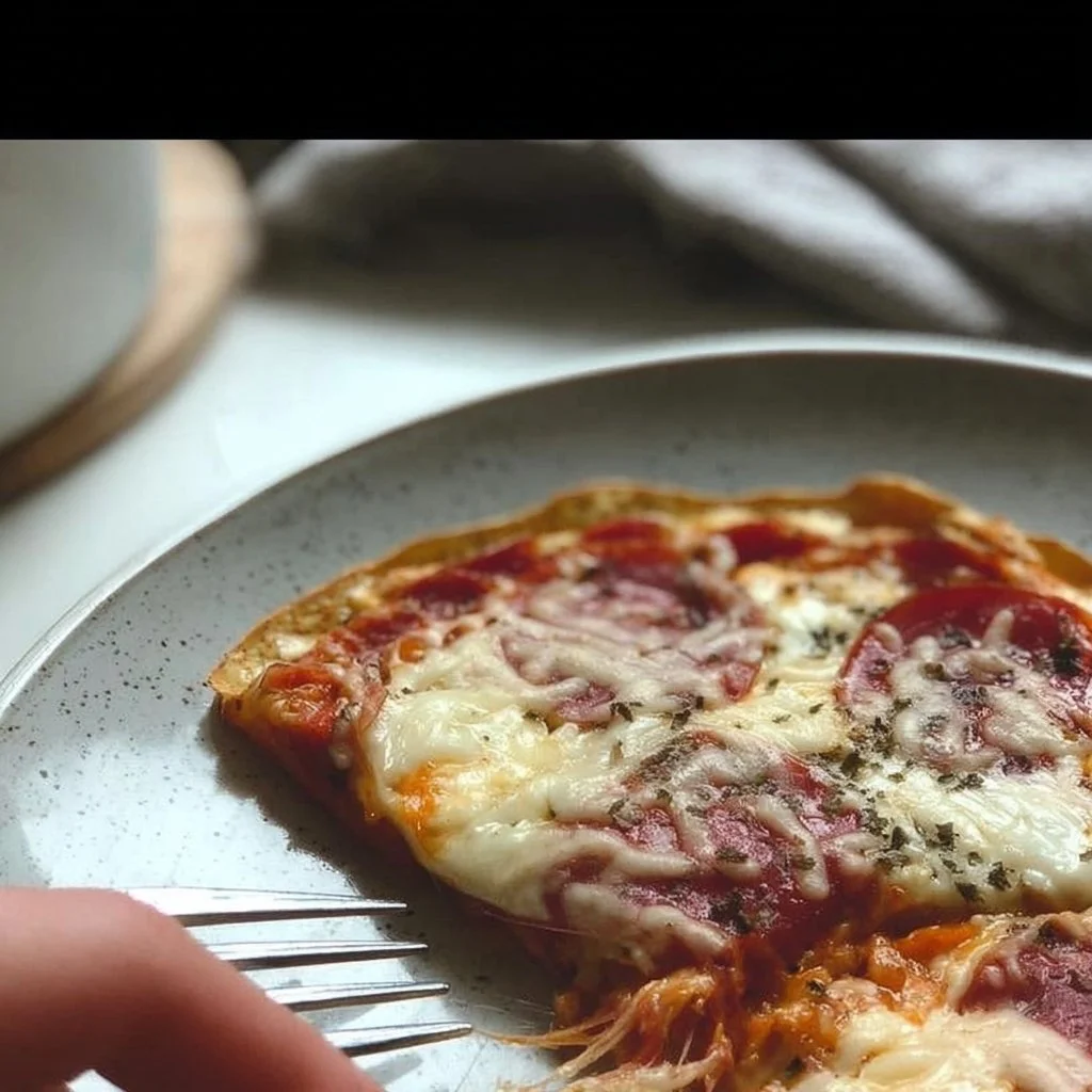 Delicious Pizza Eggs dish topped with cheese and fresh ingredients