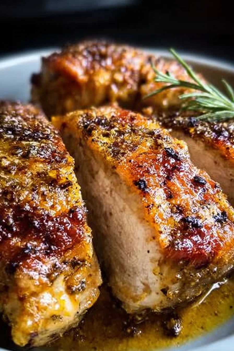 Delicious slow cooker chicken breast served with vegetables and herbs.