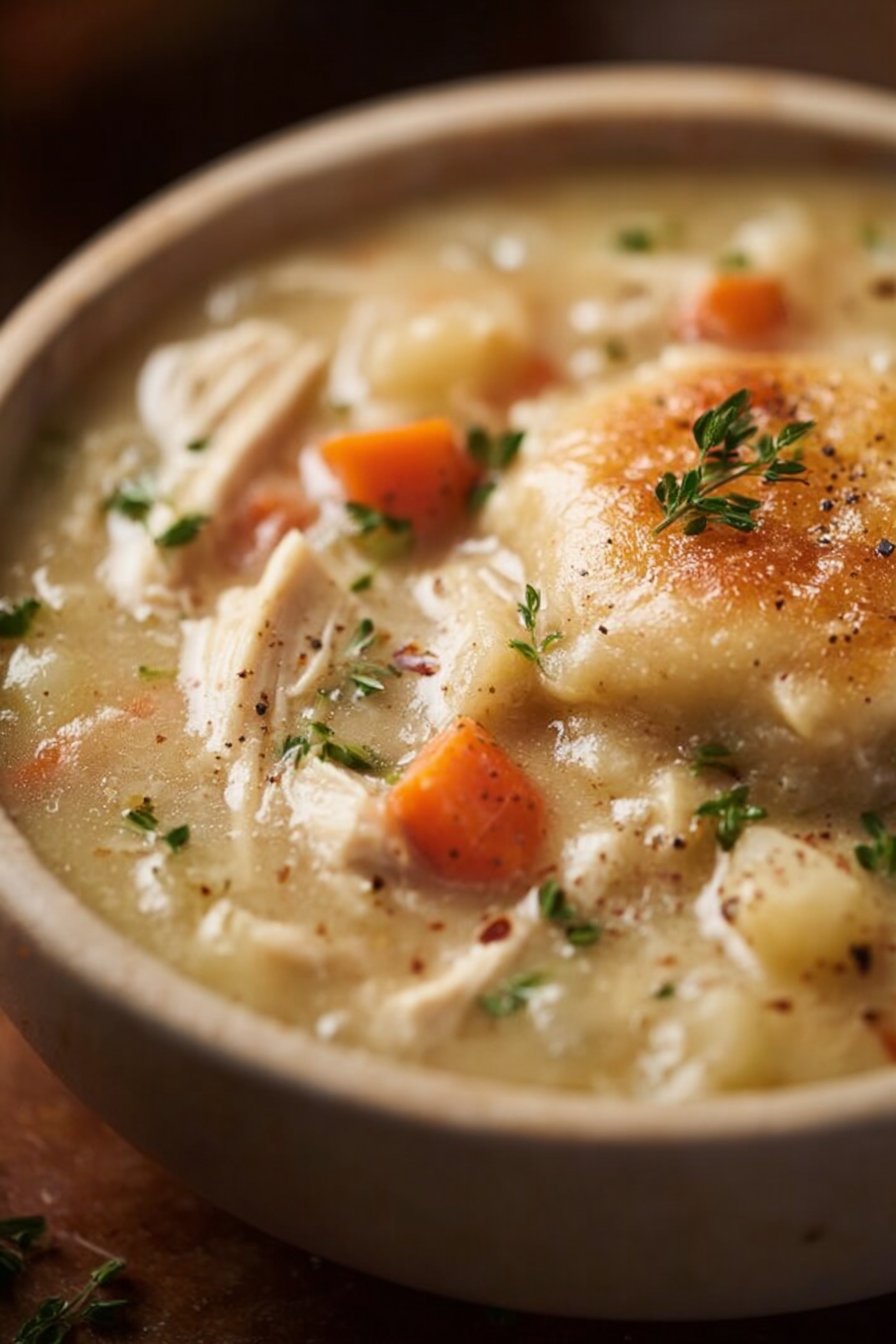Healthy Chicken Pot Pie Soup