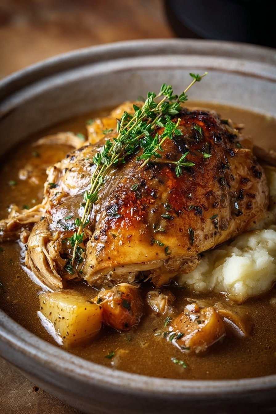 Crockpot Chicken and Gravy