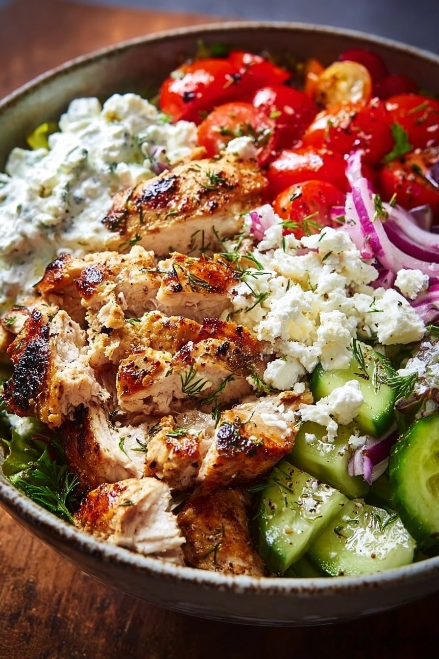 Greek Chicken Bowls