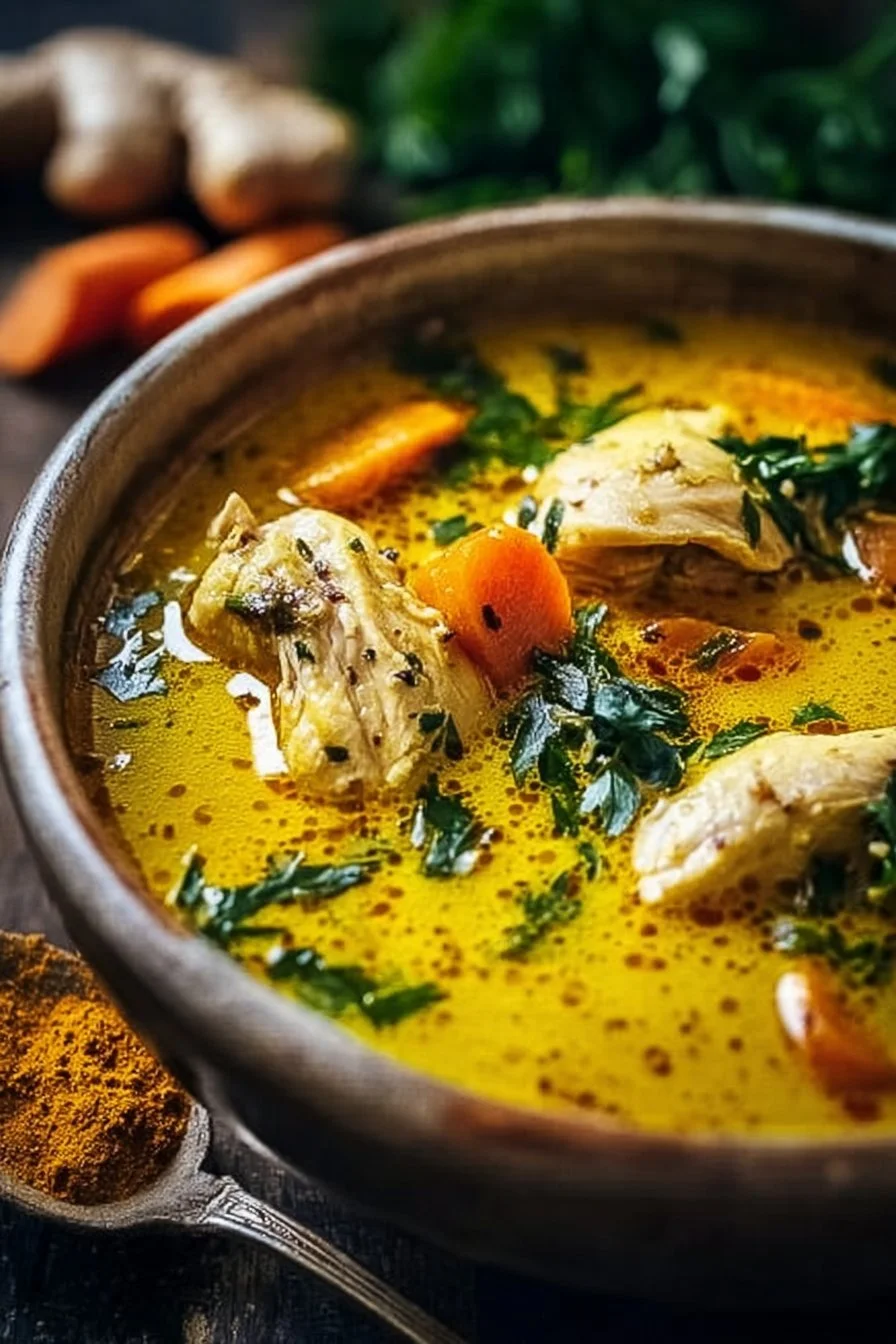 Anti-Inflammatory Turmeric Chicken Soup