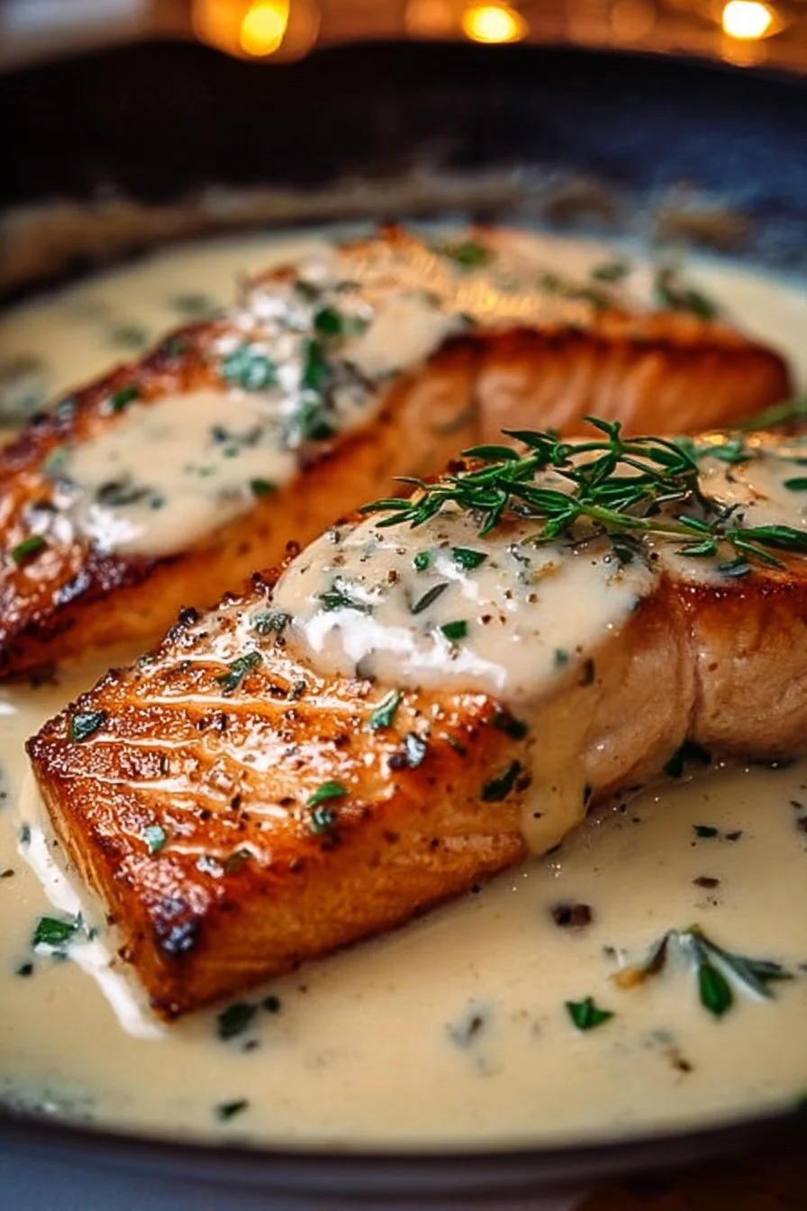Creamy Garlic Salmon
