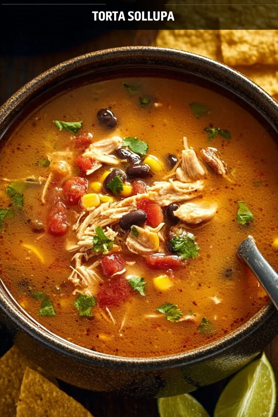 Crockpot Chicken Tortilla Soup
