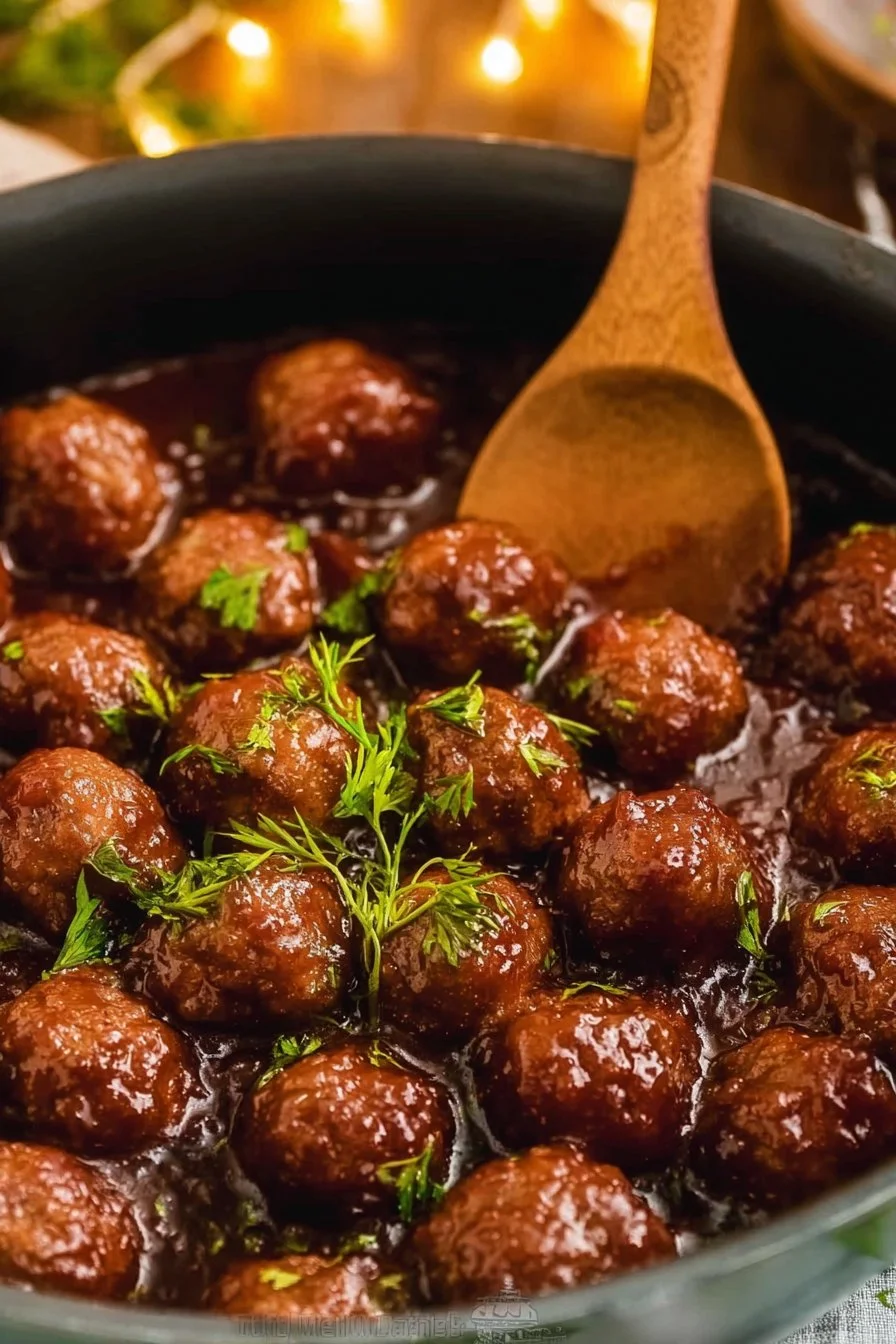 Easy Grape Jelly Meatballs Recipe
