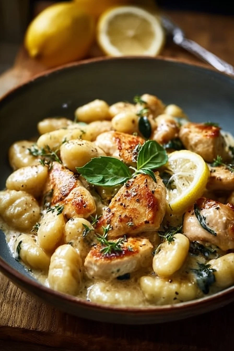 Lemon Chicken Gnocchi: Creamy One-Pot Dinner Delight