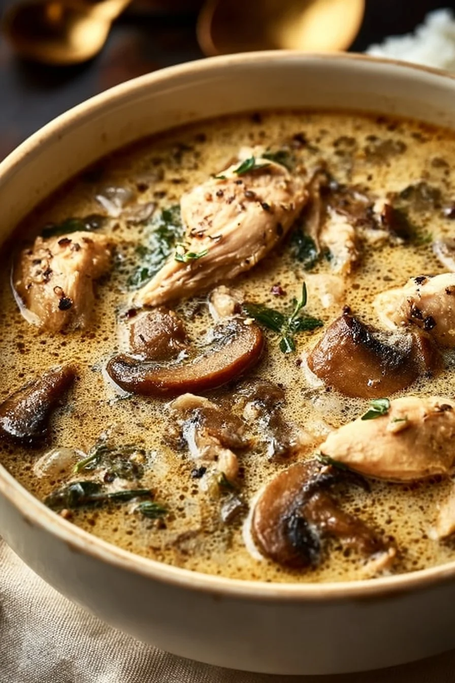 Rotisserie Chicken Mushroom Soup